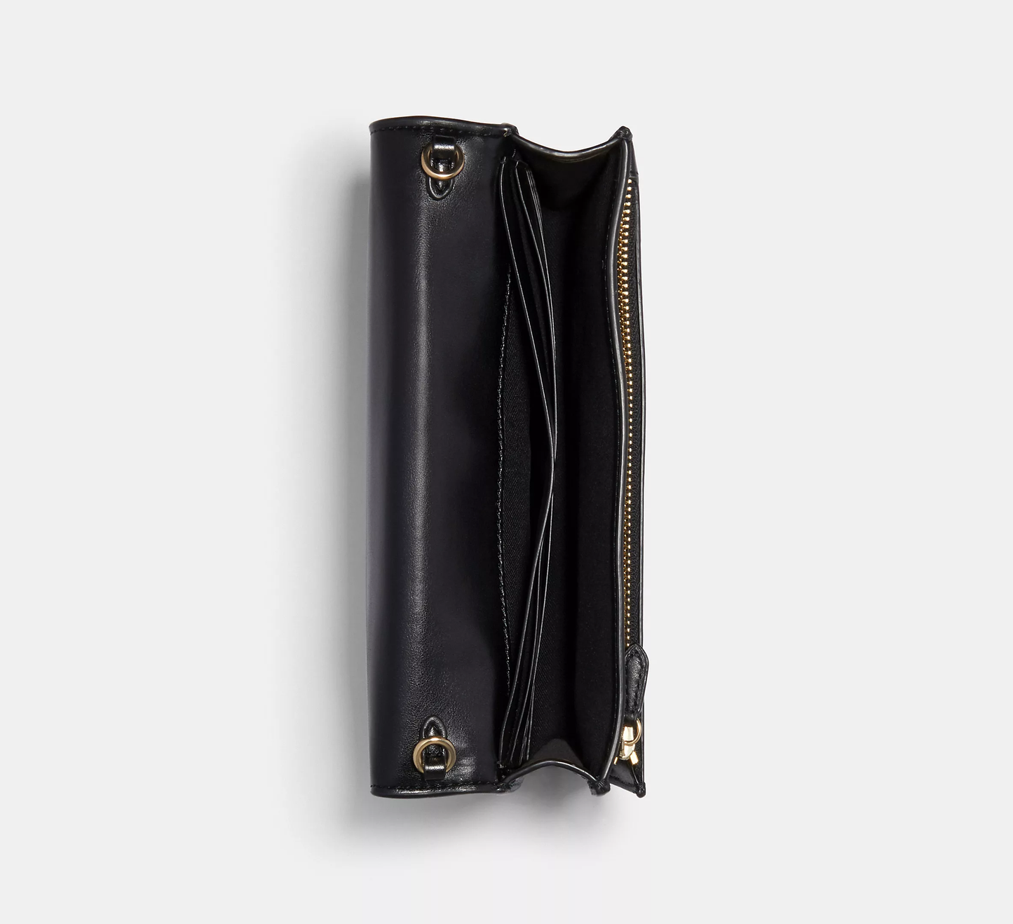 (現貨) Coach Anna Foldover Clutch Crossbody With Rivets