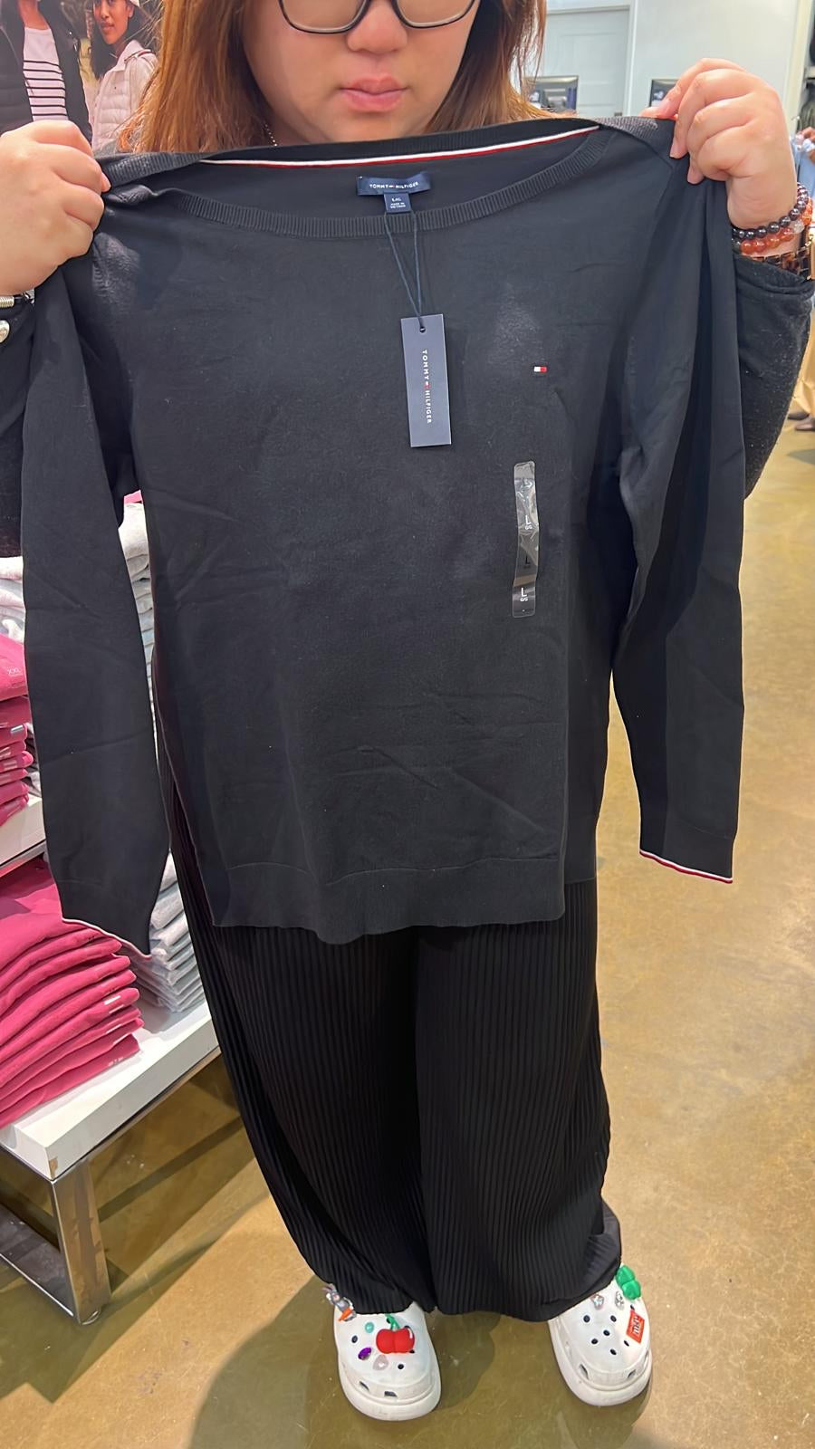 (現貨) Tommy Hilfiger Lady logo Long Sleeve tee