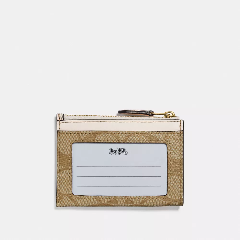 (現貨) Coach Mini Skinny Id Case In Signature Canvas