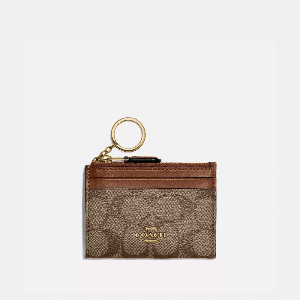 (現貨) Coach Mini Skinny Id Case In Signature Canvas