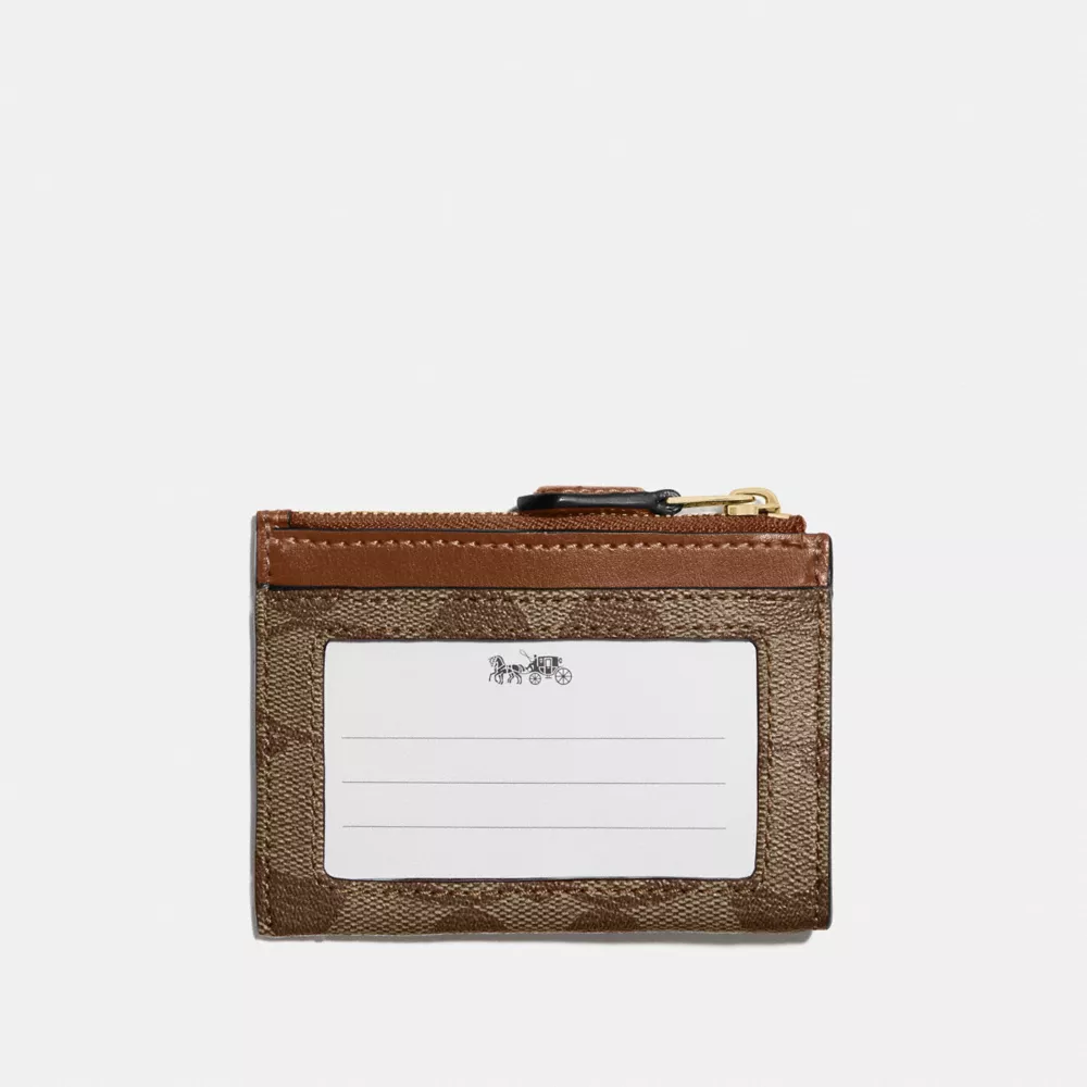 (現貨) Coach Mini Skinny Id Case In Signature Canvas