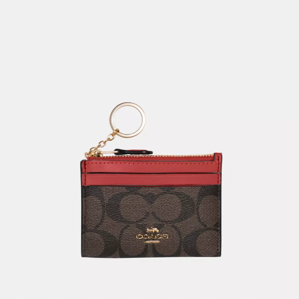 (現貨) Coach Mini Skinny Id Case In Signature Canvas