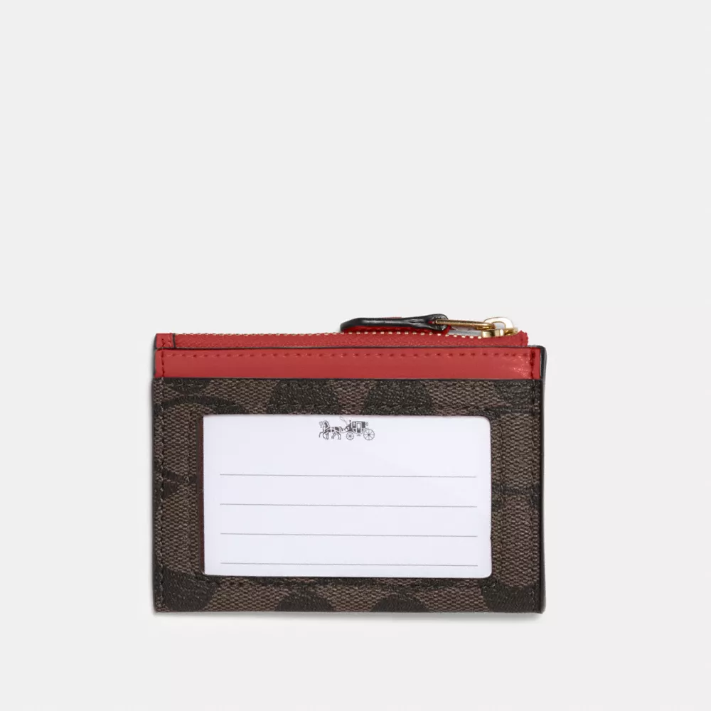 (現貨) Coach Mini Skinny Id Case In Signature Canvas