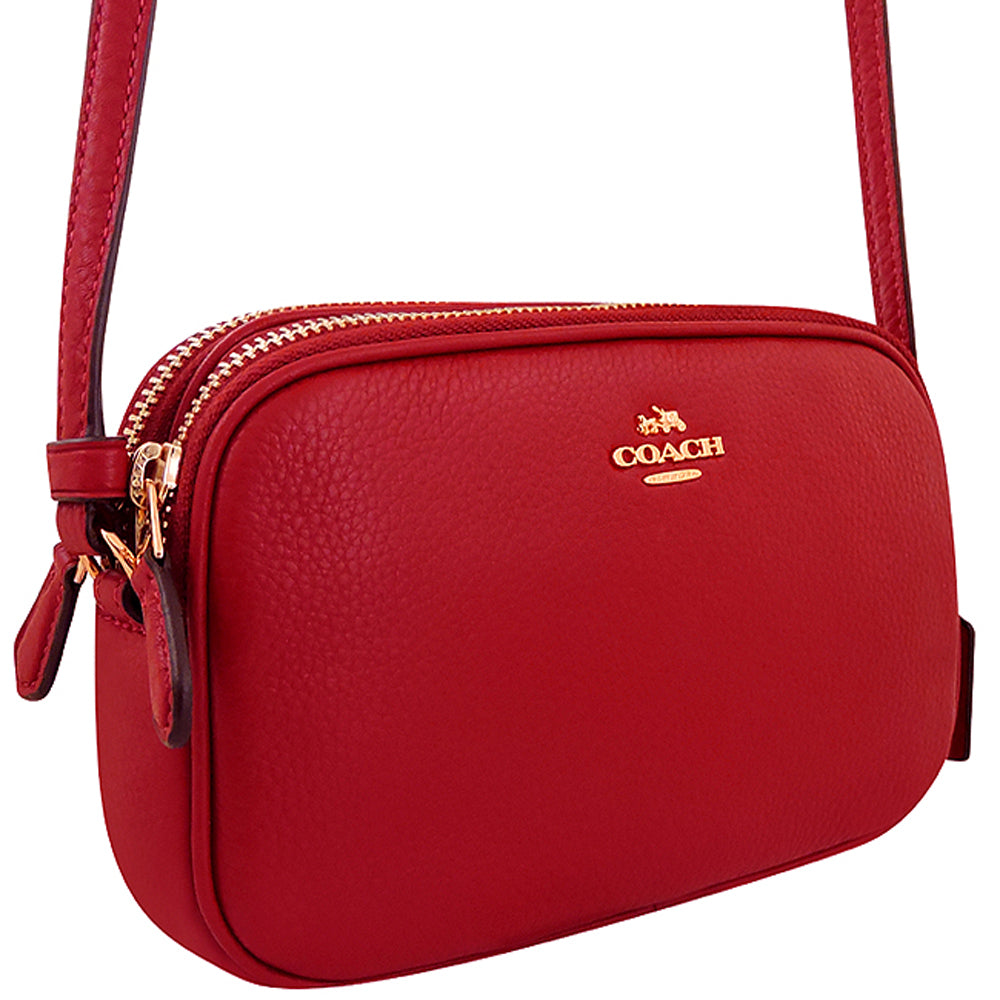 (現貨) Coach Polished Pebble Leather Sadie Bag