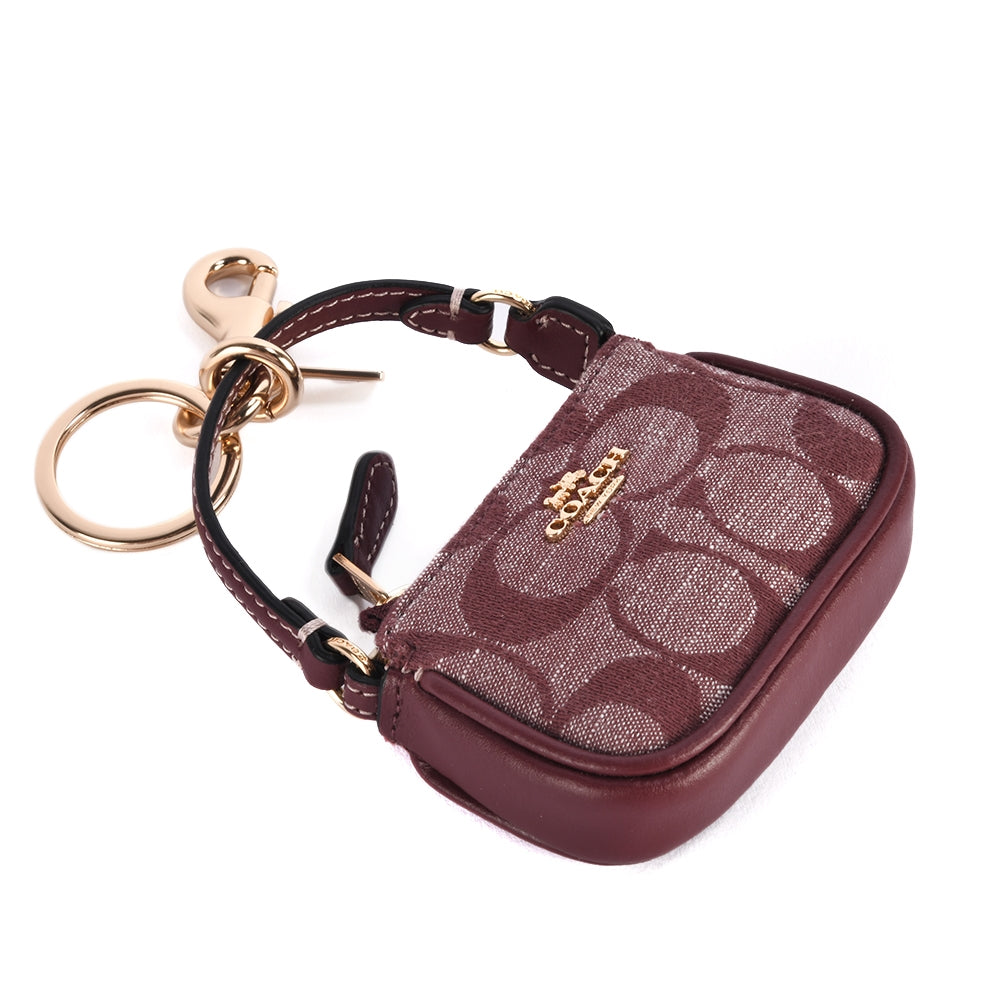 (現貨) Coach Mini Nolita Bag Charm In Signature Canvas