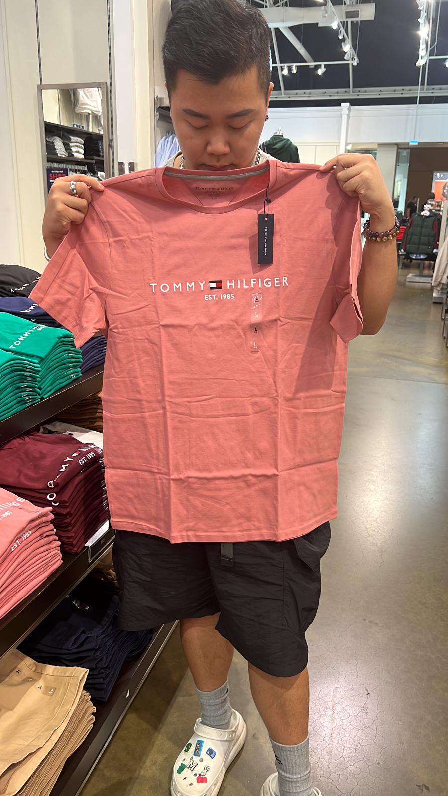 (現貨) Tommy Hilfiger logo Tee (Pink)