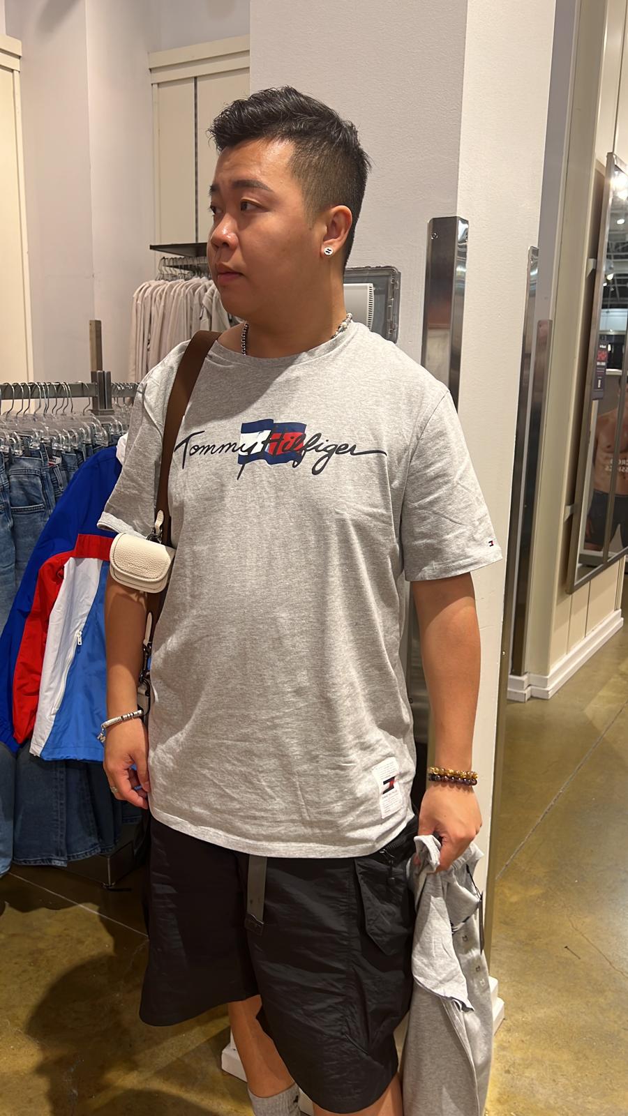 (現貨) Tommy Hilfiger logo Tee (Grey)