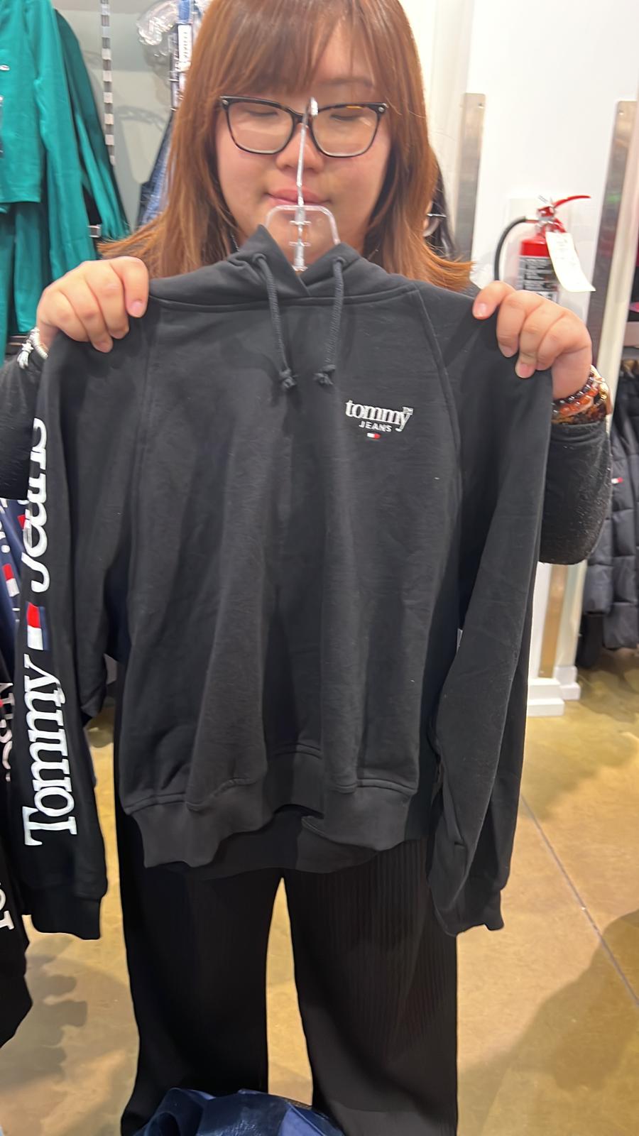 (現貨) Tommy Hilfiger Lady logo Hoodies (Black)