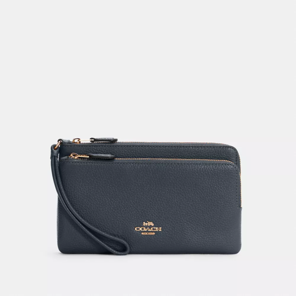 (現貨) Coach Double Zip Wallet