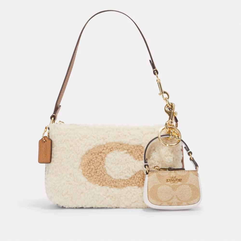 (現貨) Coach Mini Nolita Bag Charm In Signature Canvas