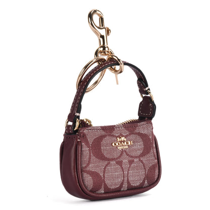 (現貨) Coach Mini Nolita Bag Charm In Signature Canvas