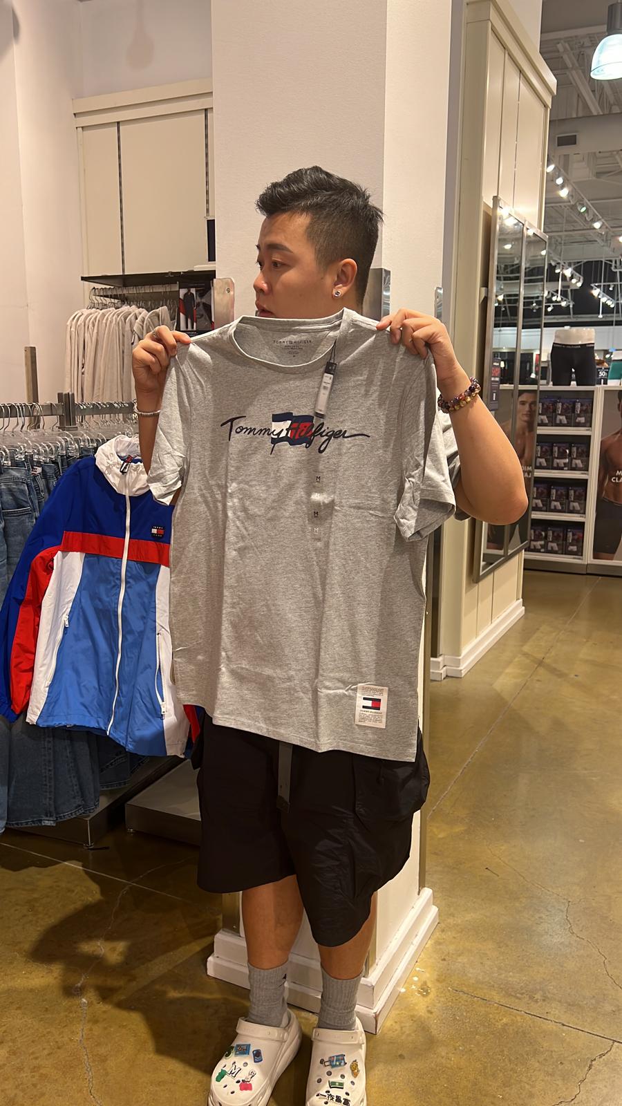 (現貨) Tommy Hilfiger logo Tee (Grey)