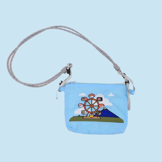 自家品牌 兩用刺繡便攜袋 壽司摩天輪