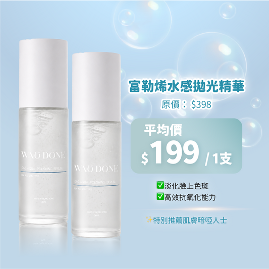 「For4 you週年慶」富勒烯水感拋光精華30ML 買一送一