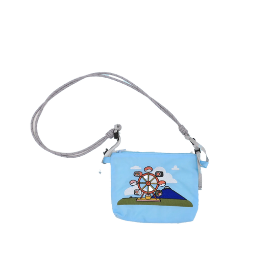 自家品牌 兩用刺繡便攜袋 壽司摩天輪