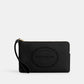 (現貨) Coach Large Corner Zip Wristlet With Coach Heritage