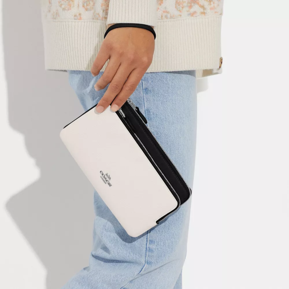 (現貨) Coach Double Zip Wallet